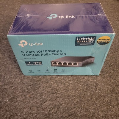 TP-LINK Ethernet Switch (TL-SF1005D) 5 Port Desktop Internet Sealed New