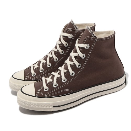 

Converse Chuck 70 HI Темно-коричневые белые мужские унисекс повседневные туфли для образа жизни A02755C, Коричневый, Chuck 70 Hi