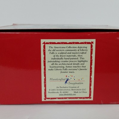 LIBERTY FALLS Collection #1 2001 Haunted House/Cemetery Palm Reader's 1st Bank