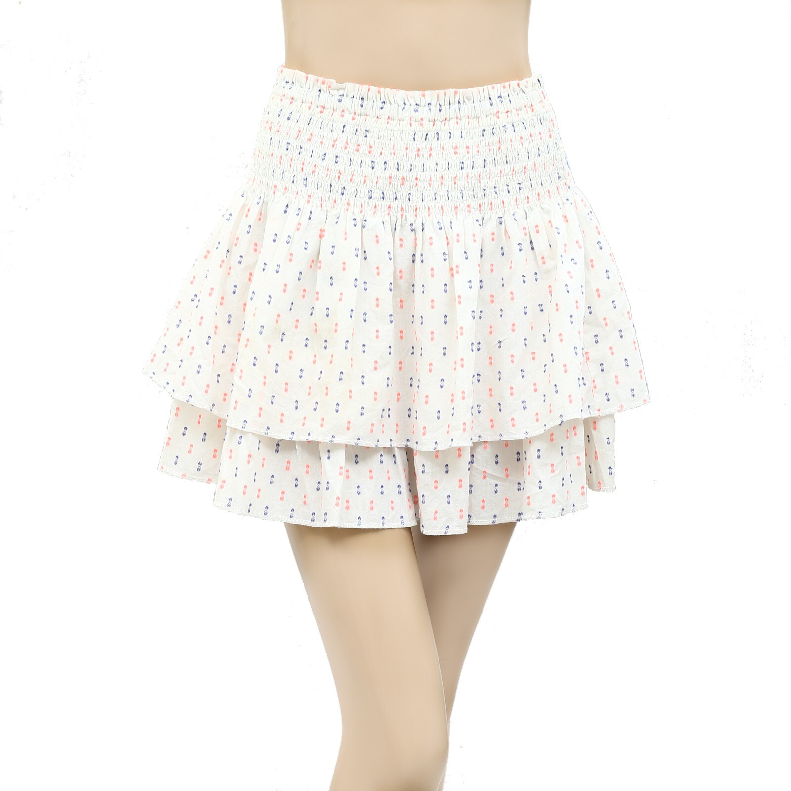 Lilly Pulitzer Ethenia Mini Skirt Dot Embroidered Smocked