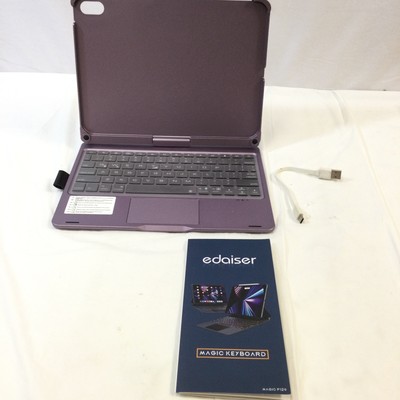 Edaiser P129 Magic Purple Keyboard Case Compatible For 2024 Apple iPad Air