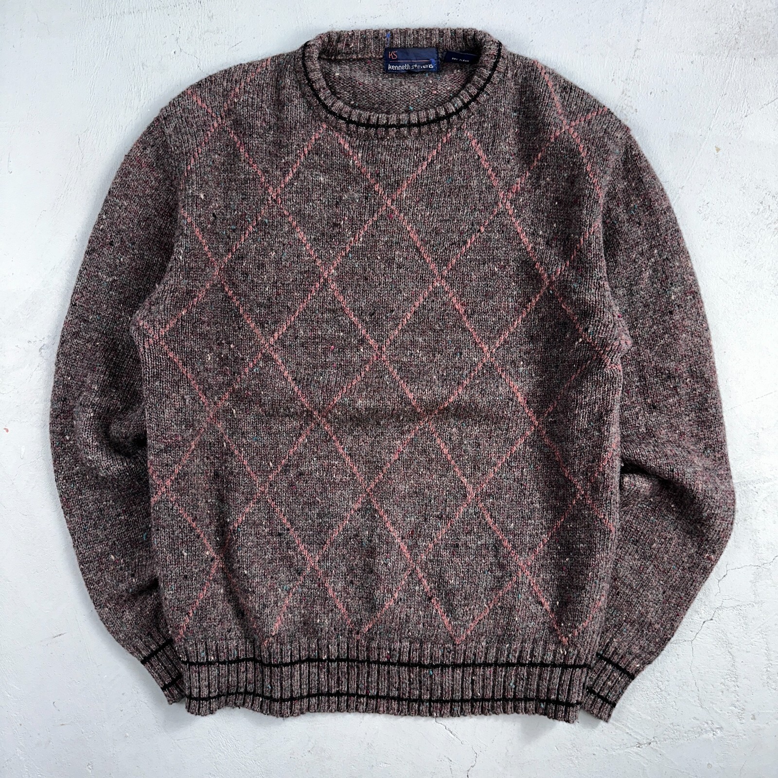 40'S　Powers vintage 2tone wool SWEAT Vintage 1940's “jantzen” Wings Feather Design Wool