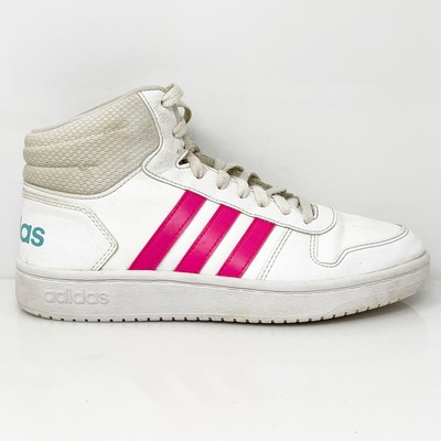 Adidas Girls Hoops Mid 2.0 FW8235 Белые баскетбольные кроссовки Кроссовки Размер 5.5