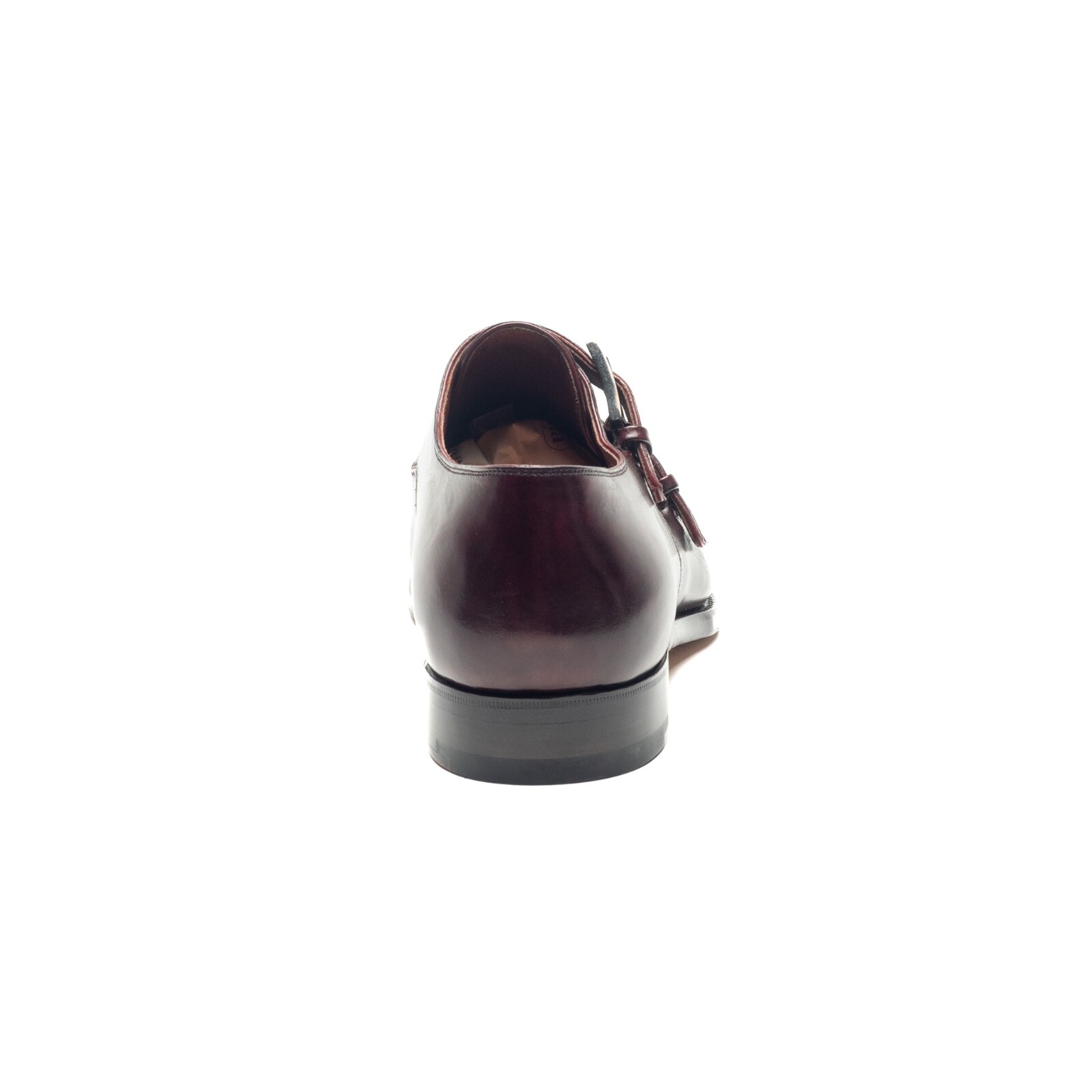 Pre-owned Santoni $6k Nwb Silvano Lattanzi Dress Shoes Red Brown Doublemonk Uk 6.5 Us 7.5 Eu 40.5