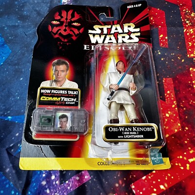 Star Wars Collection Episode 1 R2D2 and Obi-Wan Kenobi Action Figures - New