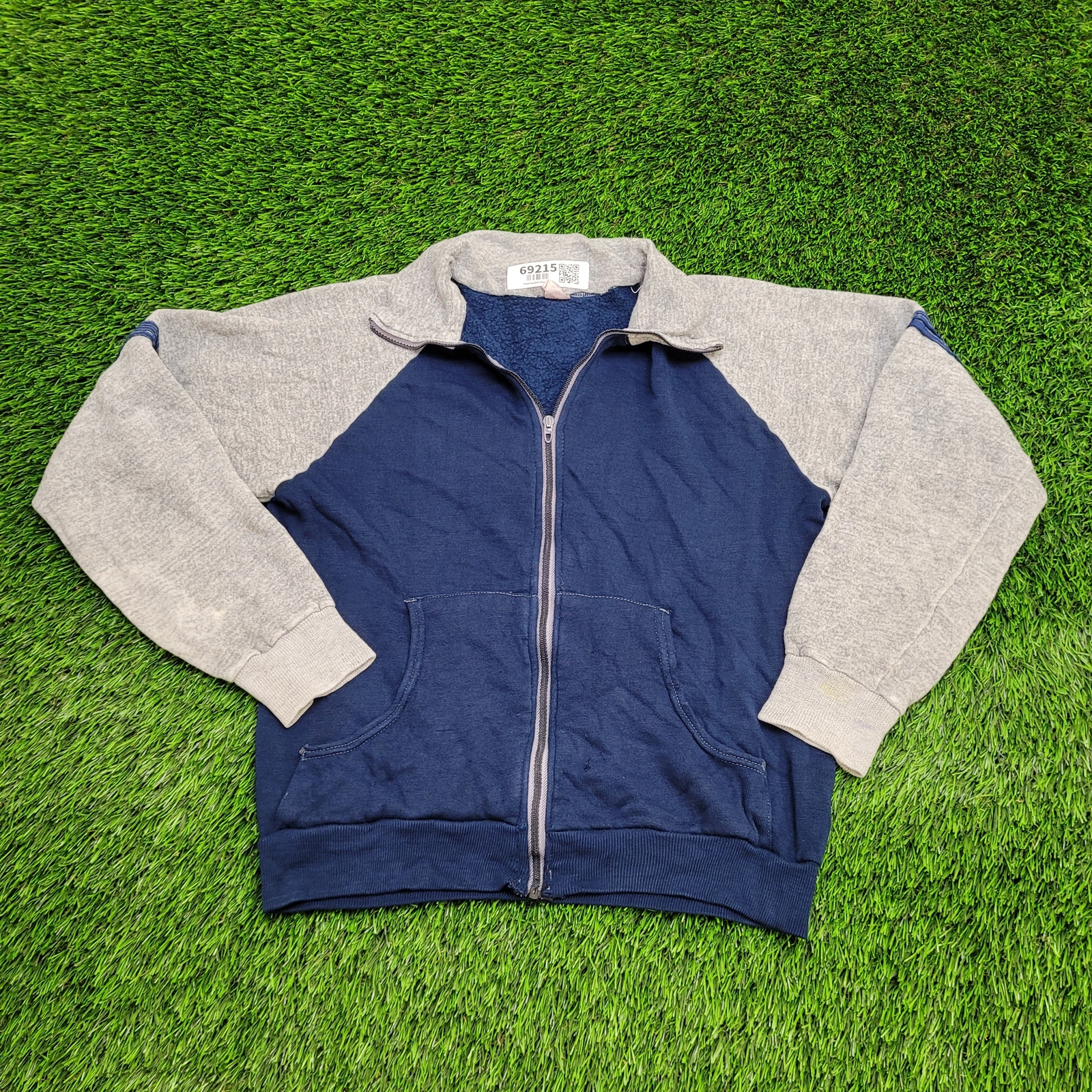Vintage 70s MOD Track Jacket Medium 19x21 Blue Gray | eBay Vintage 70s MOD Track Jacket Medium 19x21 Blue Gray | eBay
