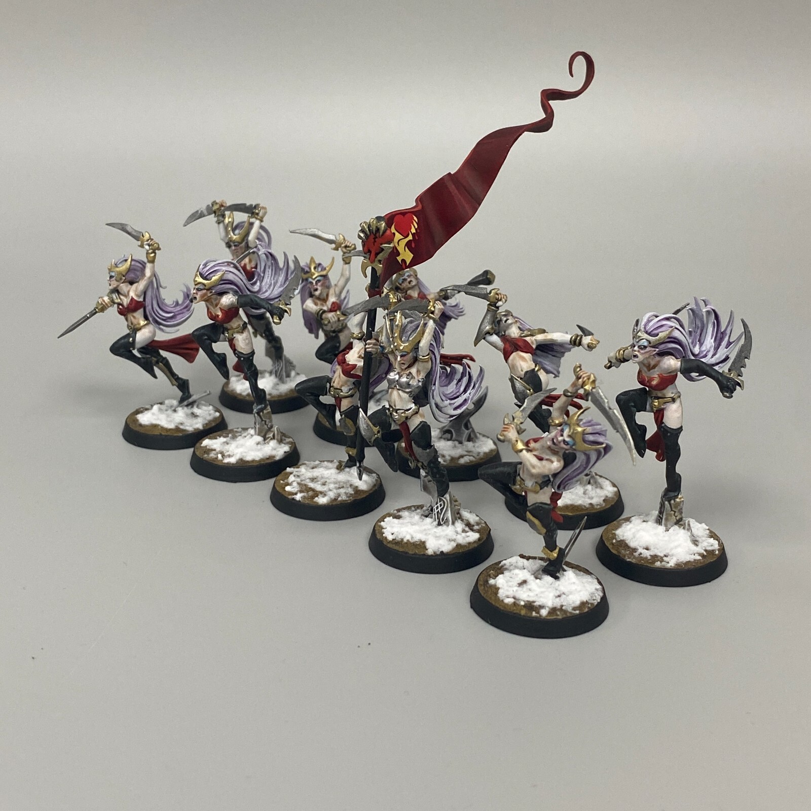 Warhammer Dark Elves ミニチュアセット Games Workshop Warhammer Fantasy - Dark Elves (Painted