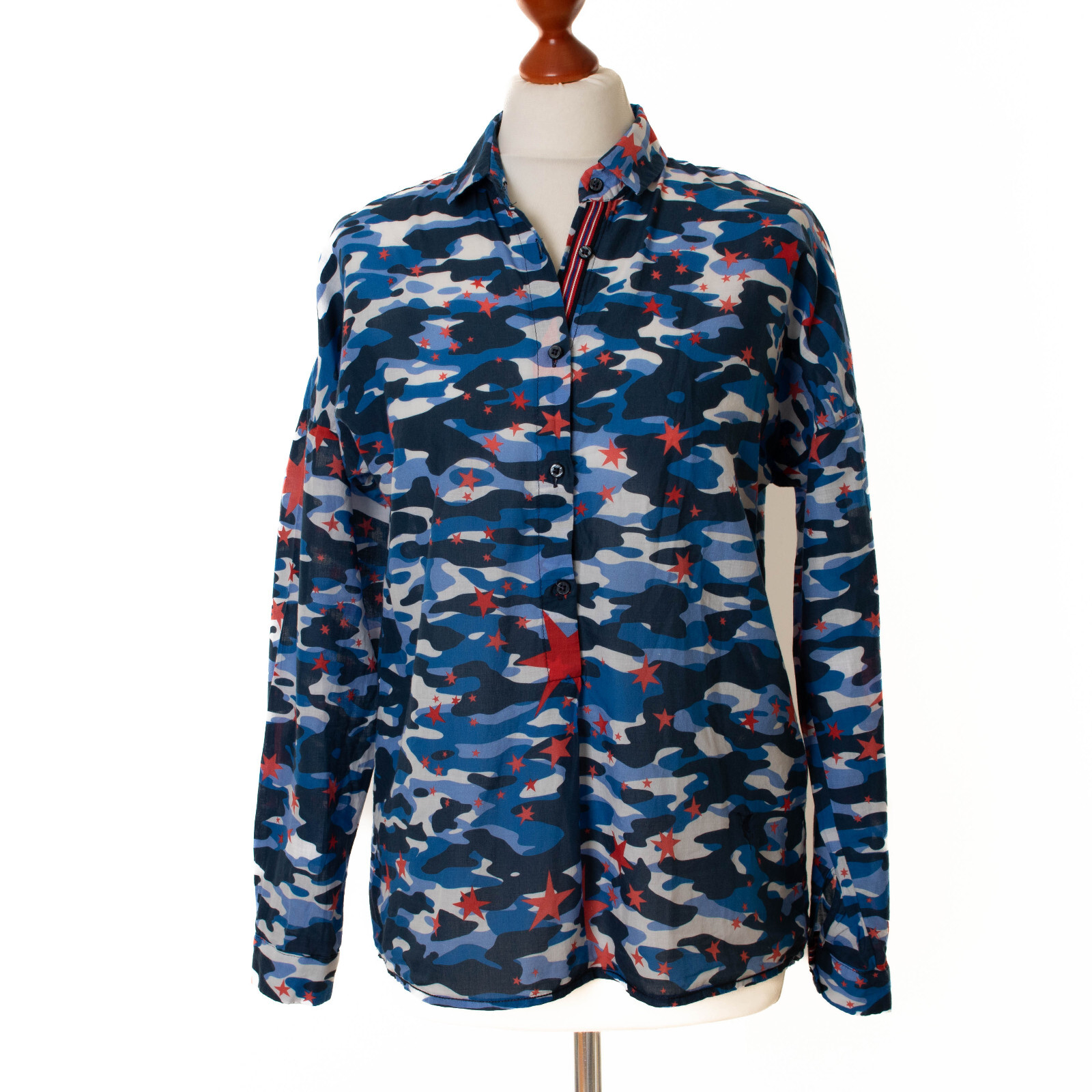 Chemisier à manches longues multicolore EMILY Van Den Bergh pour femme taille...