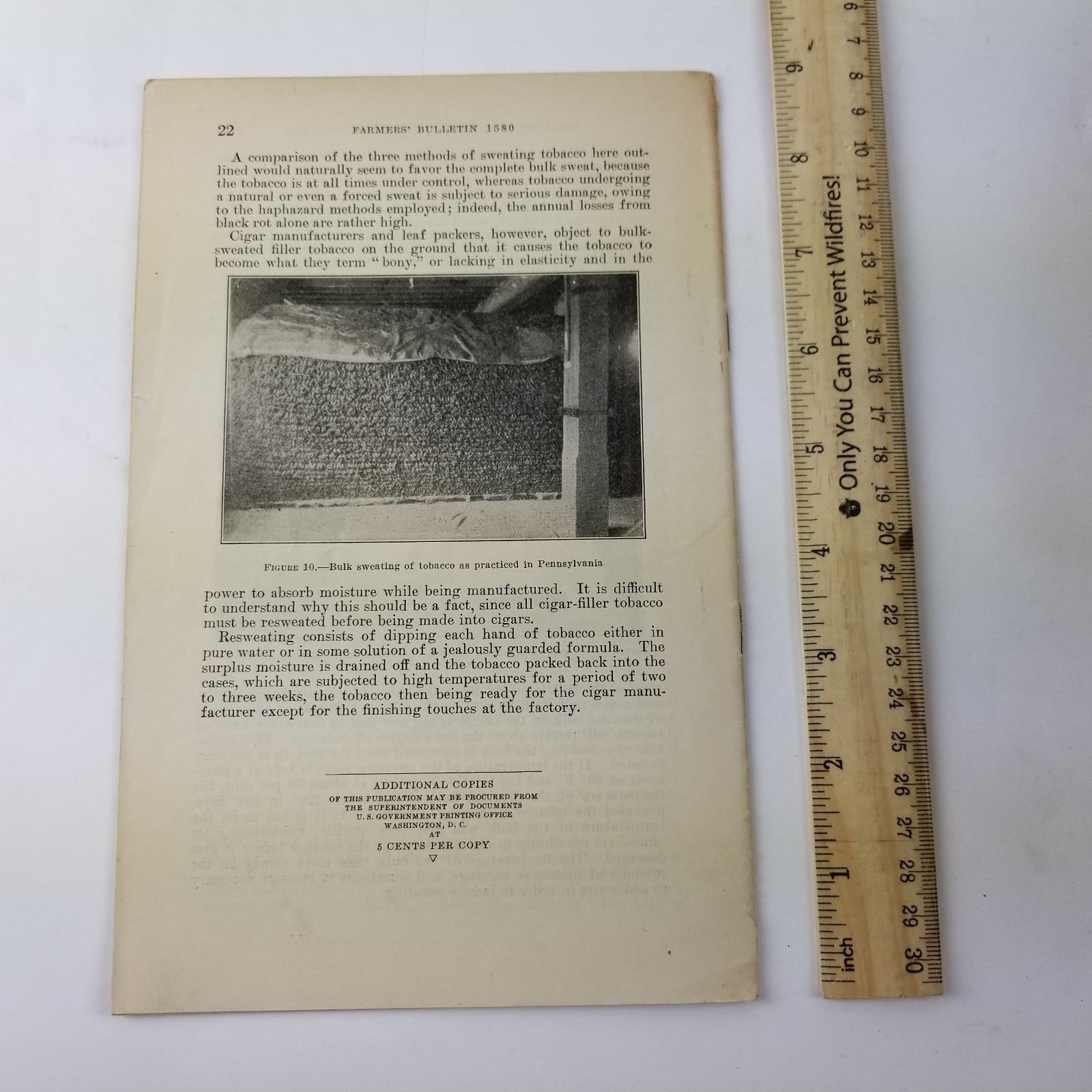 US Department of Agriculture Farmers Bulletin 1580 Cigar Tobacco Production