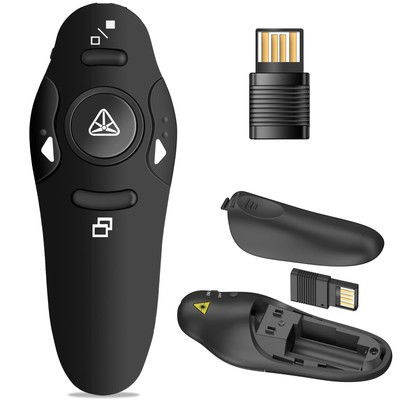 QUI Presentation Clicker Wireless Presenter Remote RF 24GHz USB Powerpoint Cli