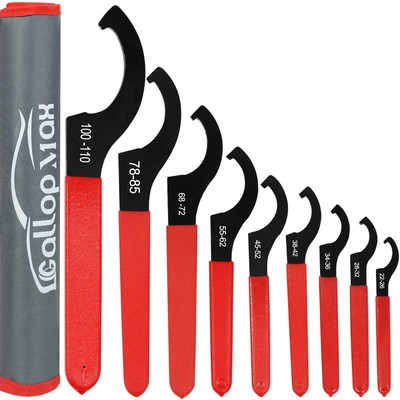 GallopMax 9Pcs Coilover Spanner Wrench Set, Universal Spanner Wrenches Motorc...
