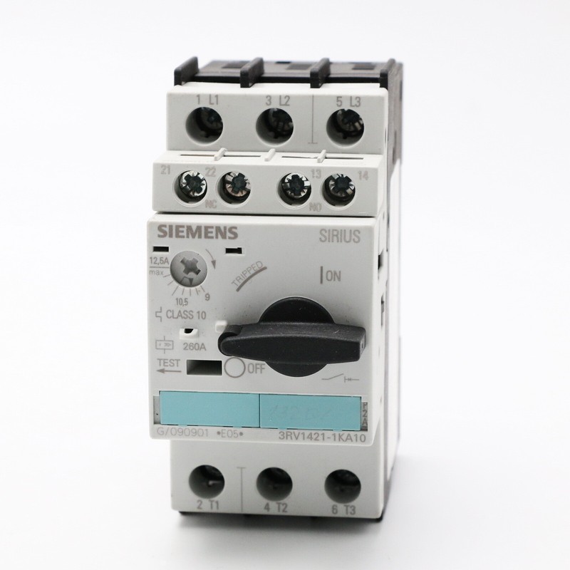 Siemens 3rv1421-1ka10 Leistungsschalter 9â¦12,5a + 3rv1901-1e