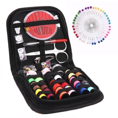 104 Pcs Premium Sewing Kit, Portable Needle and Thread Kit for Beginners, Tra...