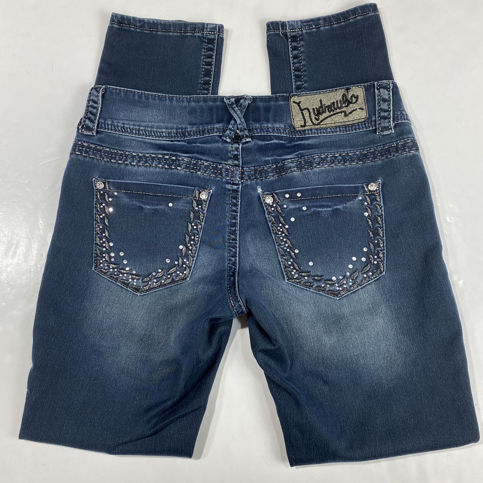 Stretch Denim Jeans Rhinestones *Flaw 