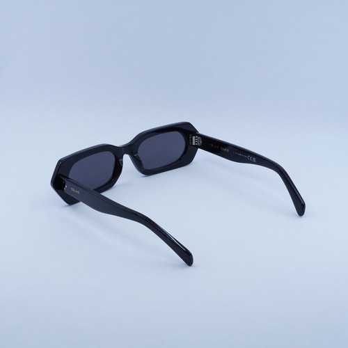 Pre-owned Celine Cl40243i 01a Shiny Black/smoke 51-18-135 Sunglasses Authentic In Gray