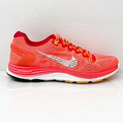 

Nike Womens Lunarglide Plus 5 599395-601 Оранжевые кроссовки для бега, размер 5, Оранжевый, Lunarglide Plus 5