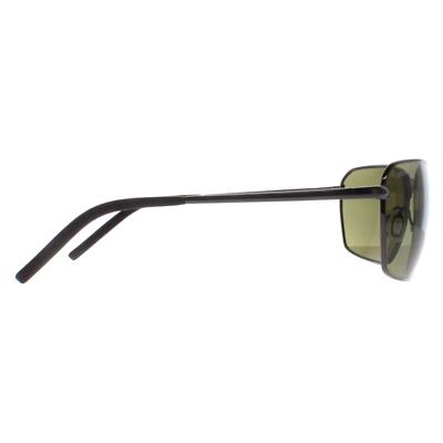 Pre-owned Serengeti Sunglasses Shelton Ss547006 Gunmetal Mineral 555nm Polarized In Green