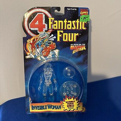 Fantastic Four  Invisible Woman  Clear Figure Marvel Comics 1995 Toy Biz NEW