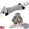 Alphatool Raccoon Squeaky Dog Toys - Soft Plush Chew Crinkle Puppy Toys to Keep Them Busy, No Stuffing Interactive Essentials for Teething Small Medium Pets Dogs Gifts