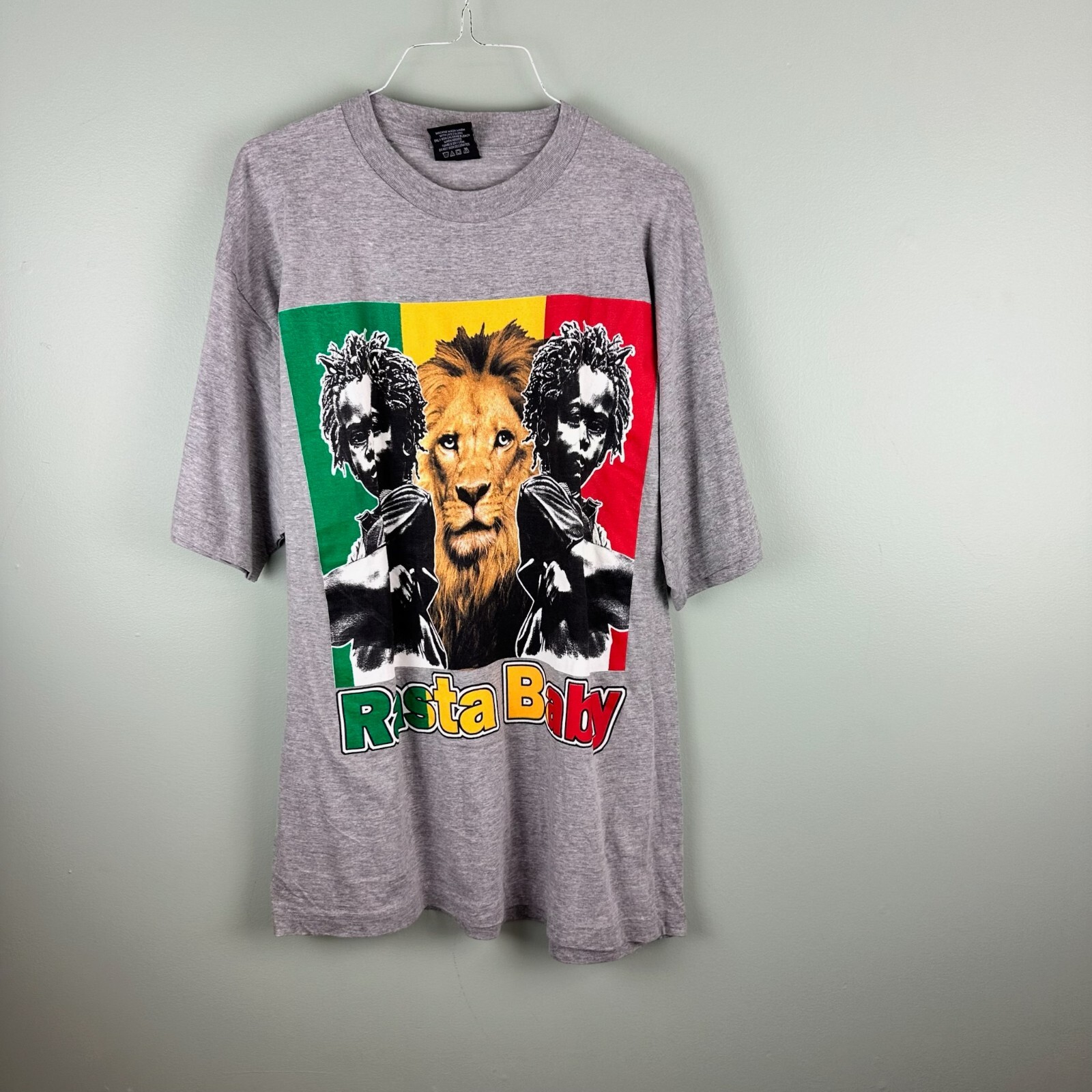 Vintage 90's Rasta Baby T-Shirt Reggae XL Bob Marley Lion Vintage 90's Rasta Baby T-Shirt Reggae XL Bob Marley Lion