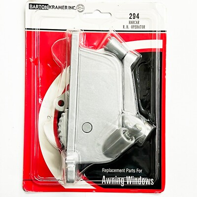 Window Operator 289, Silver Cast Metal Left Awning
