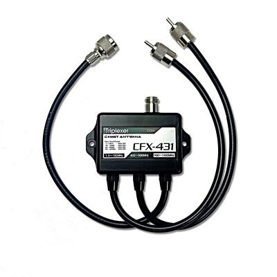Comet CFX-431B Triplexer 1.3-150 /350-500/840-1.4 GHz w/Leads