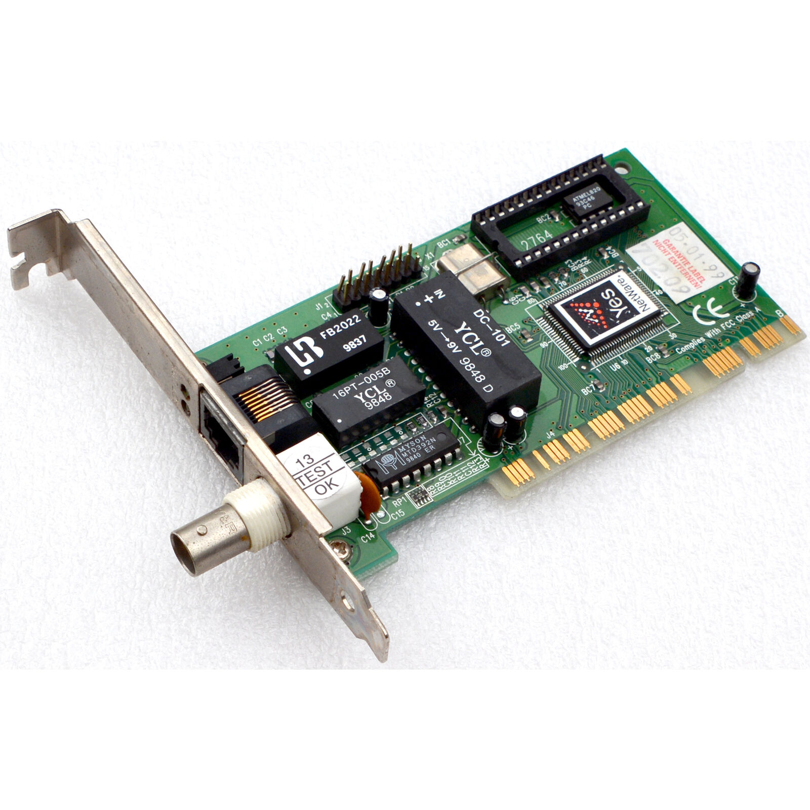 Network Card Network Yes Netgear RJ-45 RJ45 RJ 45 BNC Network Card Network Yes Netgear RJ-45 RJ45 RJ 45 BNC