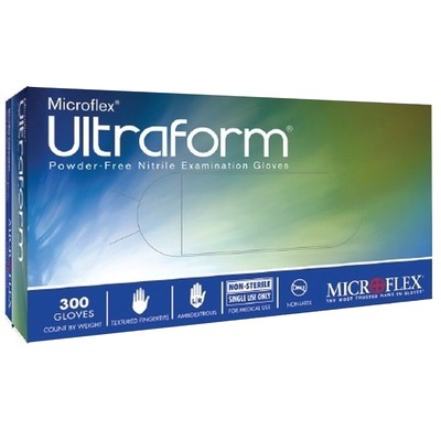 Ultraform Nitrile Exam Glove Standard Cuff Length SMALL 300 per Box