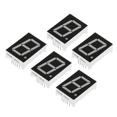 5Pcs Common Anode 7Segment 10Pin 1Bit 3.3V 1'' LED Display Green