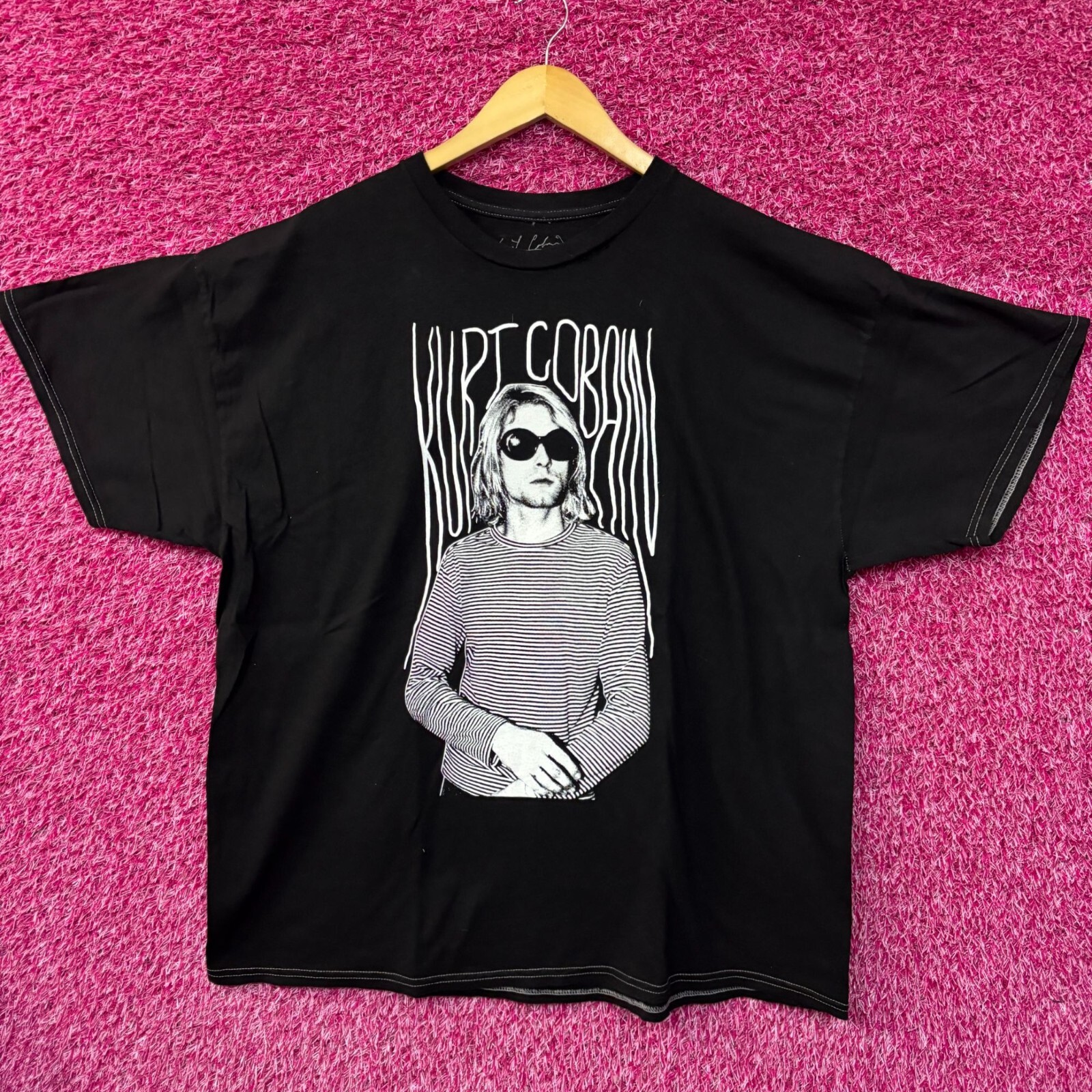 NIRVANA Who killed  Cobain? Tシャツ XL Kurt Cobain Nirvana Who Killed Kurt Cobain - AOP all over