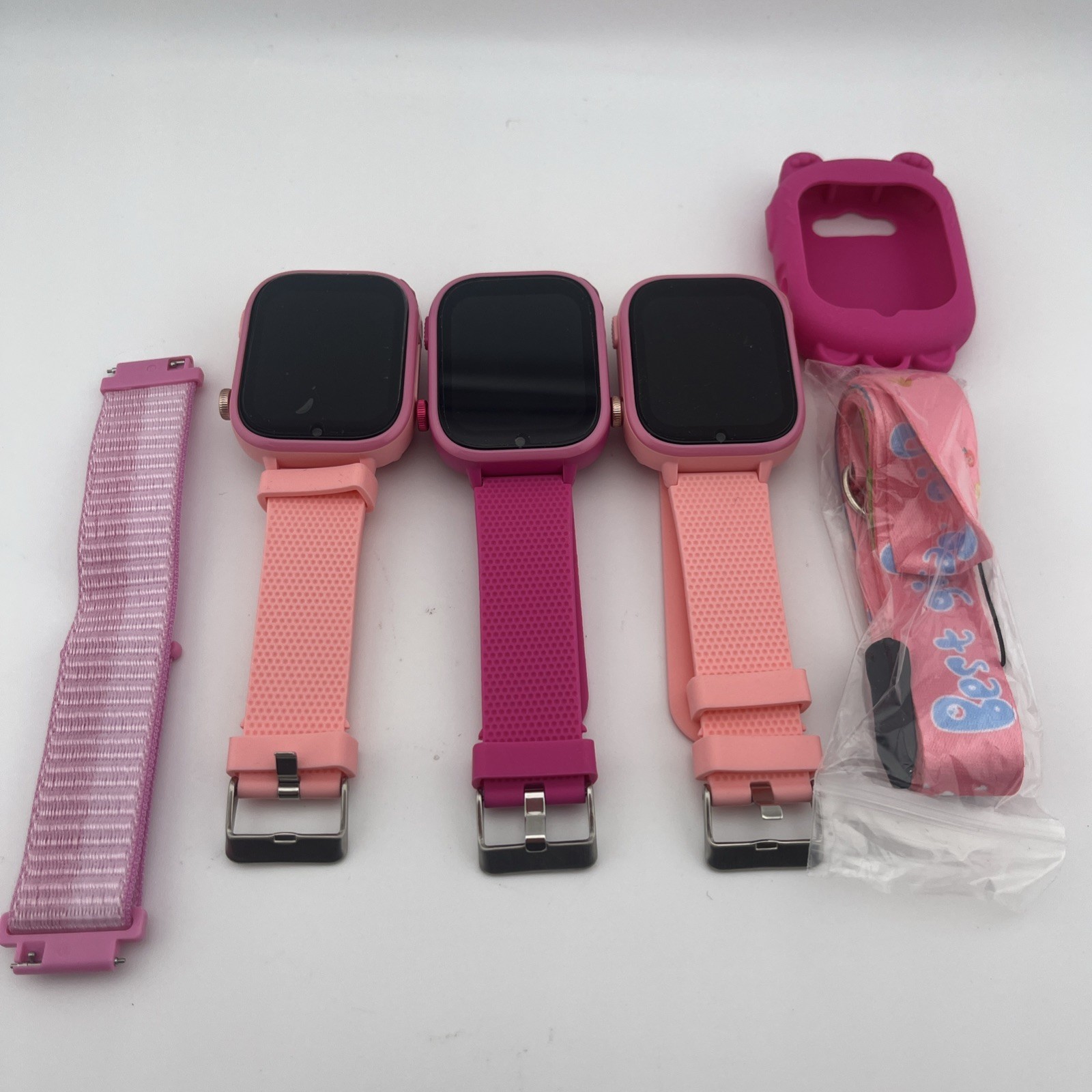 Lot Of 3 Okyuk Kids 4G Smart Watches *For Parts*