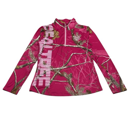 【新品】AKTR REALTREE CAMO PULLOVER Realtree ACP Performance White Camo 1/4 Zip Pullover Sweater