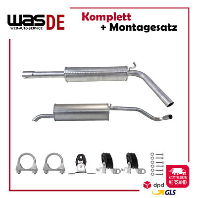 Komplette Auspuffanlage ab Kat Skoda Fabia 6Y5 Combi, Seat Cordoba, VW POLO