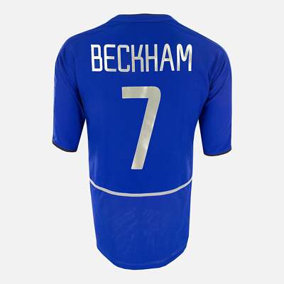 【正規01/02マンチェスターU away 3rd L/S Beckham#7】 2002-03 Manchester United Third away Shirt Beckham 7 [Excellent