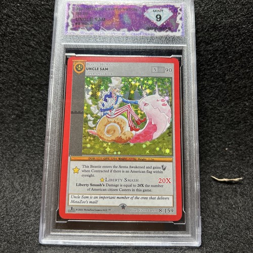 MetaZoo UNCLE SAM 8/159 Full Holo (CN1 Cryptid Nation 1st
