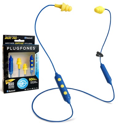 Basic Pro Wireless Bluetooth in-Ear Earplug Earbuds - Noise Reduction Headpho...