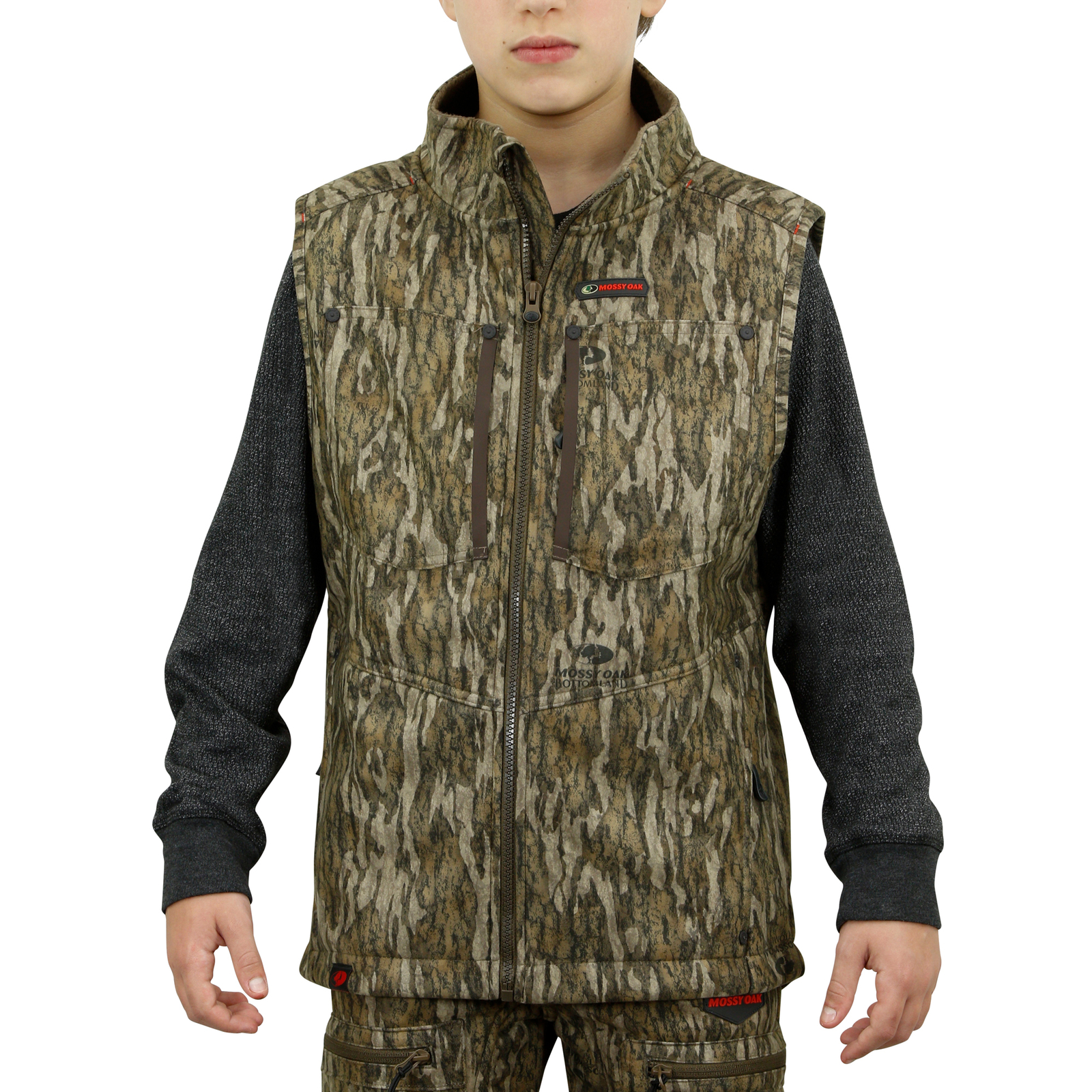Mossy Oak Youth Sherpa 2.0 Vest, Camo Sherpa Lined Hunt Vest for Kids | eBay