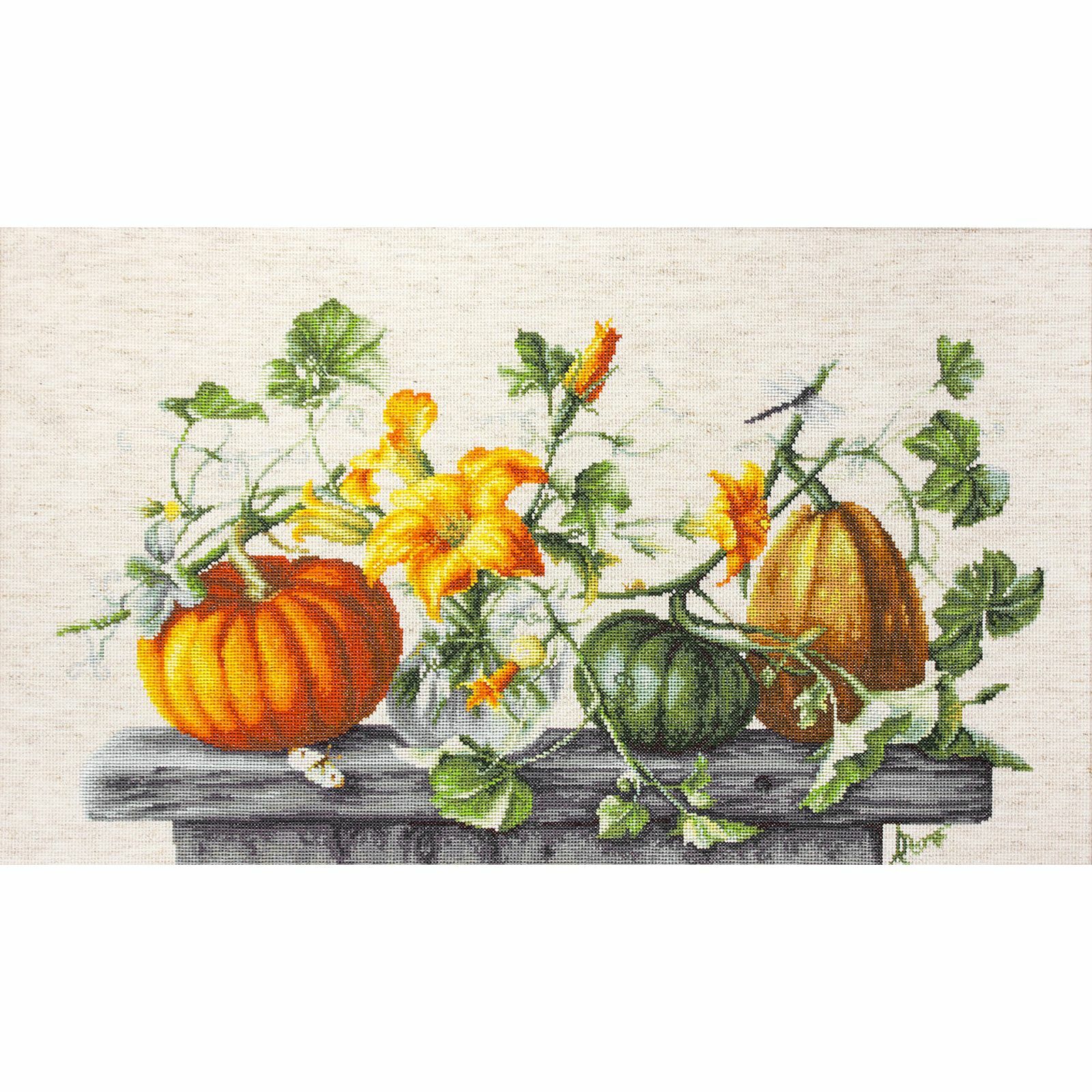 Cross-stitch kit Pumpkins B2303 Luca-S 16ct | eBay