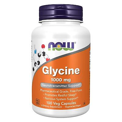 NOW FOODS Glycine 1000 mg - 100 Veg Capsules