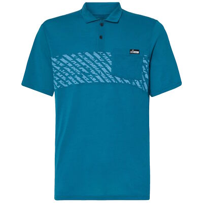 Oakley Men's Sand Stripe Pocket Polo Golf Shirt - FOA404364 - New 2023