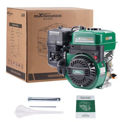 212cc 4-Stroke 7HP Gas Engine Motor Recoil Start Horizontal Lawn Mower Go-Kart