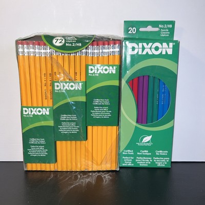 Dixon Ticonderoga 72 No. 2/HB Pencils & 20 Color Pencils NOS