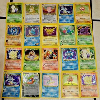 Pokemon Vintage WoTC R&S   Lot of Cards Holos Childhood Collection TCG Cards  