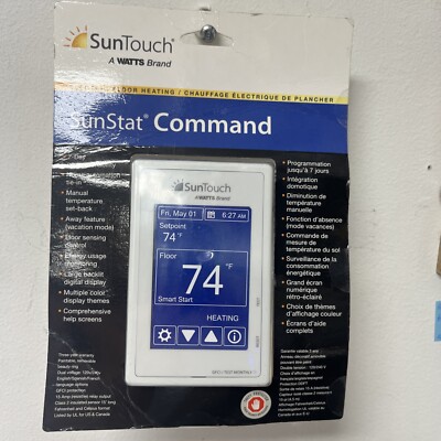 SunStat Command Programmable Radiant Floor Heating Thermostat