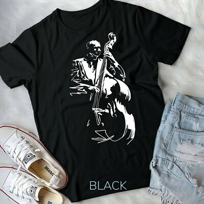 Cool Graphic Jazz Lovers Upright Bass Player T-Shirt Unisex T-shirt