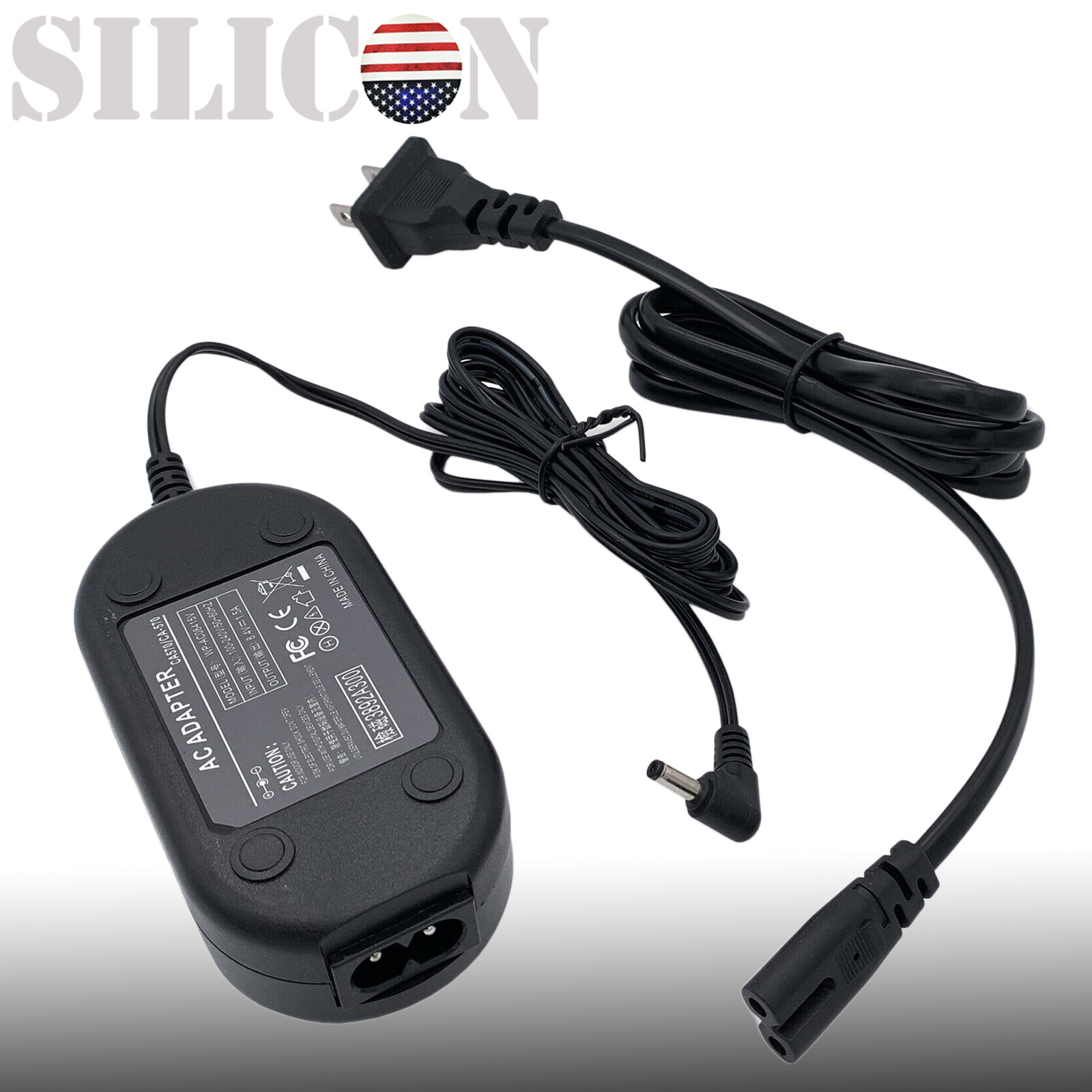 AC Adapter Charger for Canon ZR100 ZR200 ZR300 ZR65MC 8468A002AA Power Supply