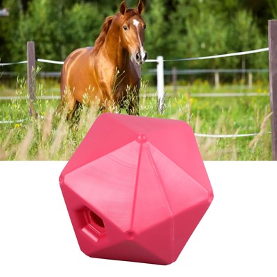Horse Treat Ball Fun Polygon Slow Feed Hay Ball Horse Play Toy Ball Feeder