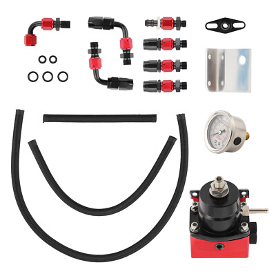 régulateur pression de carburant réglable New 6AN Oil Line Hose End Fittings Kit