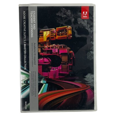 Adobe Creative Suite 5.5 CS5.5 Master Collection MAC OS Student Teacher Edition