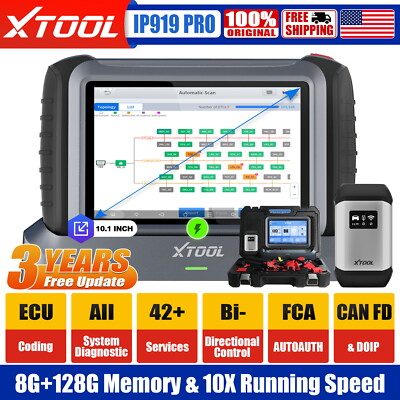 XTOOL INPLUS IP919PRO Car OBD2 Bidirectional Diagnostic Scanner Tool K!ey Coding
